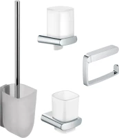 Набор Дозатор Keuco Elegance new 11652 хром + Стакан 11650 019000 хром + Ершик 11669 019000 + Держатель 11662 010000 хром