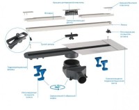 Душевой трап (лоток) Pestan Confluo Slim Line 650 с решеткой Душевой трап (лоток) Pestan Confluo Slim Line 650 с решеткой