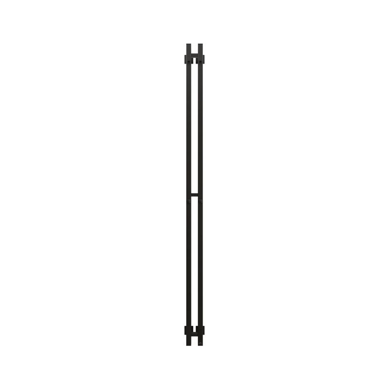 Полотенцесушитель электрический Grota Corsa K N RAL9005 EL 10х180, с крючками, матовый черный
