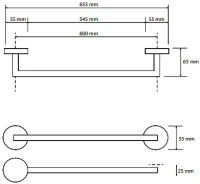 Полотенцедержатель Bemeta Amber 155204042 Полотенцедержатель Bemeta Amber 155204042