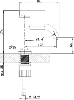 Смеситель для раковины Orange Steel Steel M99-021ni Смеситель для раковины Orange Steel Steel M99-021ni