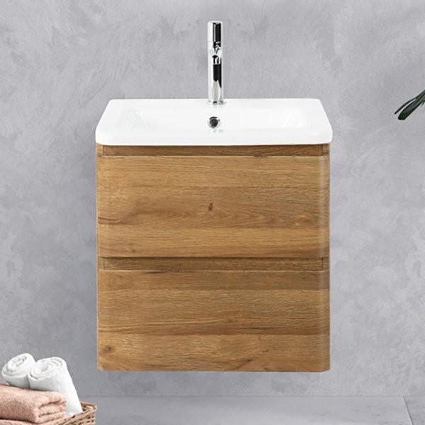 Тумба под раковину BelBagno Albano-Cer 50 подвесная, rovere rustico