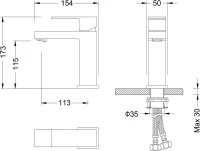 Смеситель для раковины Timo Selene 2061/03F Смеситель для раковины Timo Selene 2061/03F