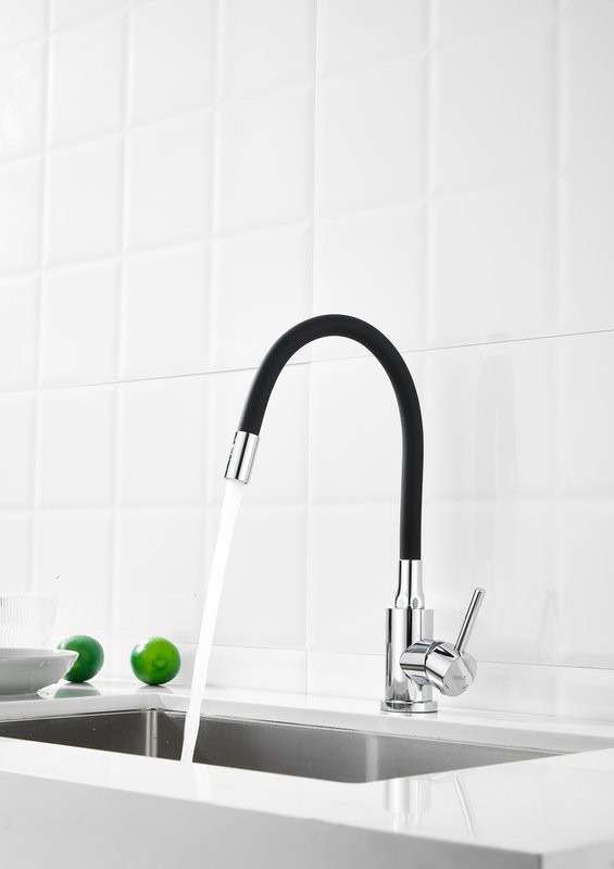 Смеситель для кухни BELZ B809 B73809-7 с гибким изливом, хром