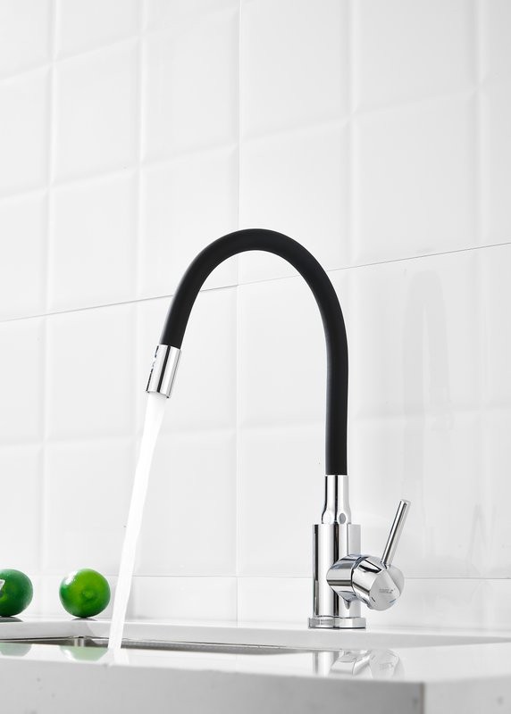 Смеситель для кухни BELZ B809 B73809-7 с гибким изливом, хром