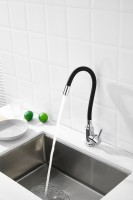 Смеситель для кухни BELZ B809 B73809-7 с гибким изливом, хром