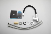 Смеситель для кухни BELZ B809 B73809-7 с гибким изливом, хром