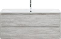 Мебель для ванной комнаты BelBagno Albano 120 подвесная, rovere vintage bianco, белая глянцевая раковина