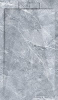 Поддон для душа Esbano Luxe ESPLM128VG серый мрамор Поддон для душа Esbano Luxe ESPLM128VG серый мрамор