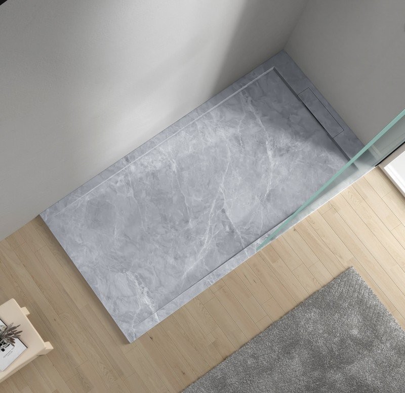 Поддон для душа Esbano Luxe ESPLM128VG серый мрамор