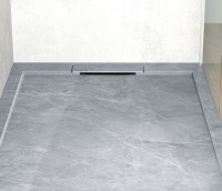 Поддон для душа Esbano Luxe ESPLM128VG серый мрамор Поддон для душа Esbano Luxe ESPLM128VG серый мрамор