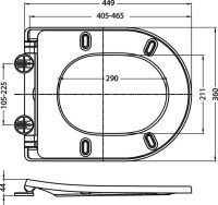Унитаз приставной напольный BelBagno Flay-r BB1003CBR безободковый, крышка BB2031SC с микролифтом