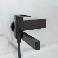 Смеситель для ванны с душем IDDIS Slide SLIBL00i02WA матовый черный