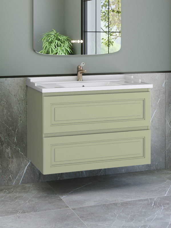 Тумба с раковиной Caprigo Wales 90 фисташка