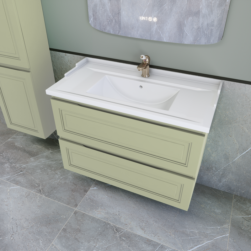 Тумба с раковиной Caprigo Wales 90 фисташка