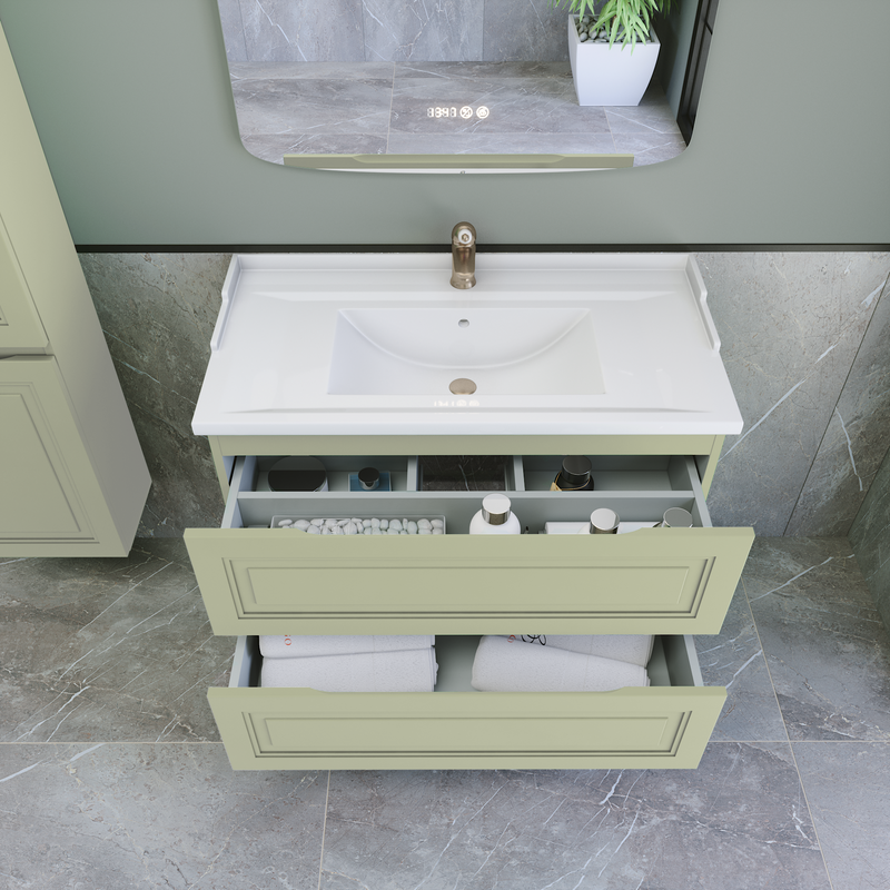 Тумба с раковиной Caprigo Wales 90 фисташка