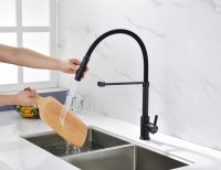 Смеситель для кухни Paulmark Halt Ha214021-AN с гибким изливом, антрацит Смеситель для кухни Paulmark Halt Ha214021-AN с гибким изливом, антрацит