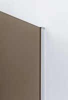 Душевой уголок Cezares Slider AH 2 70/80-80/90 BR Cr профиль хром, стекло бронза