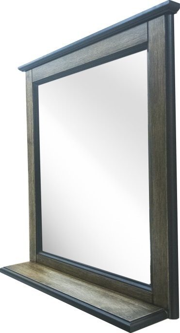 Зеркало Misty Винтаж 100 дуб, с полкой