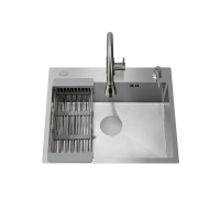 Мойка кухонная Ceruttispa 11255 nano embos, матовый хром