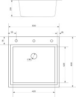Мойка кухонная Ceruttispa 11255 nano embos, матовый хром