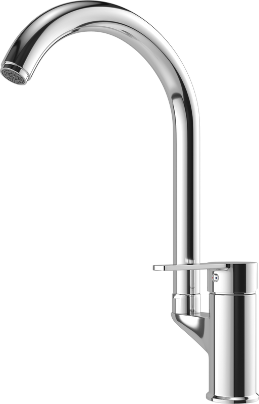 Комплект Мойка Paulmark Kroner PM215951-BS брашированная нержавеющая сталь + Смеситель MEGA Snow MG-SH03 хром