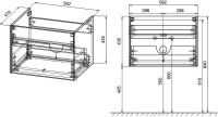 Мебель для ванной комнаты Vincea Chiara 60 темный дуб