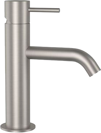 Смеситель для раковины Remer X Style Inox SSX10B с донным клапаном click-clack