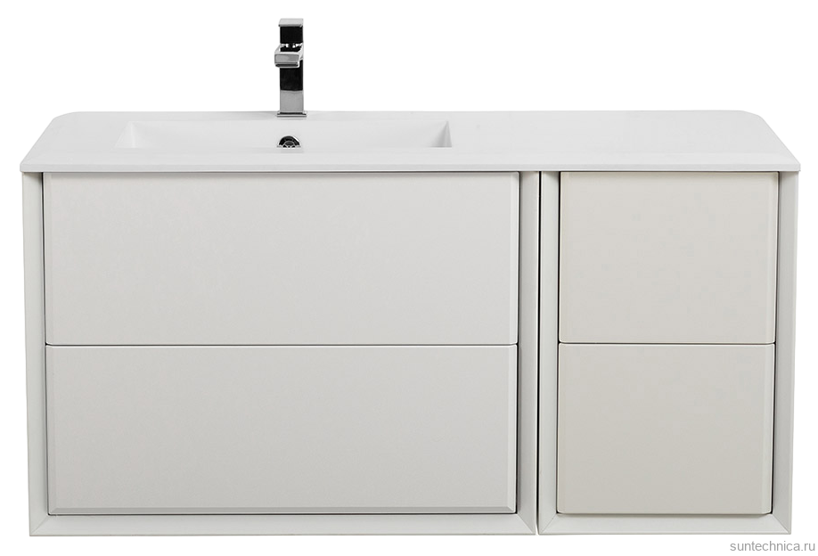 Тумба с раковиной Cezares Bellagio 106 L bianco opaco