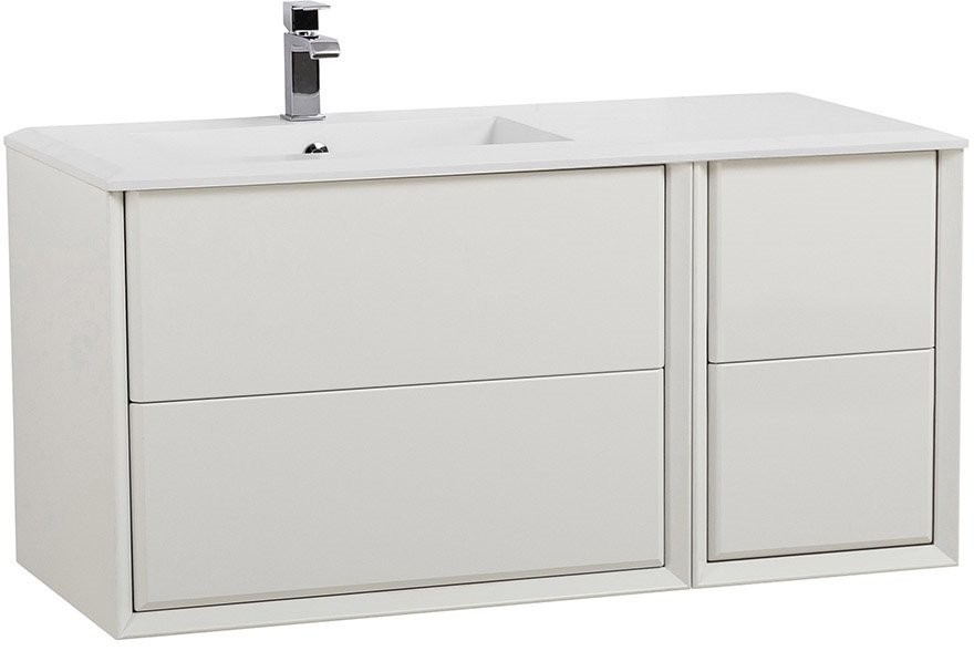 Тумба с раковиной Cezares Bellagio 106 L bianco opaco