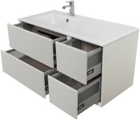 Тумба с раковиной Cezares Bellagio 106 L bianco opaco