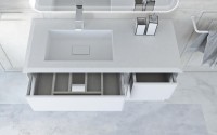 Тумба с раковиной Cezares Bellagio 106 L bianco opaco