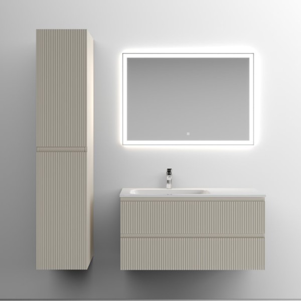 Мебель для ванной комнаты Sancos Snob T 100 см, L, beige soft