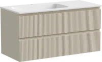 Мебель для ванной комнаты Sancos Snob T 100 см, L, beige soft