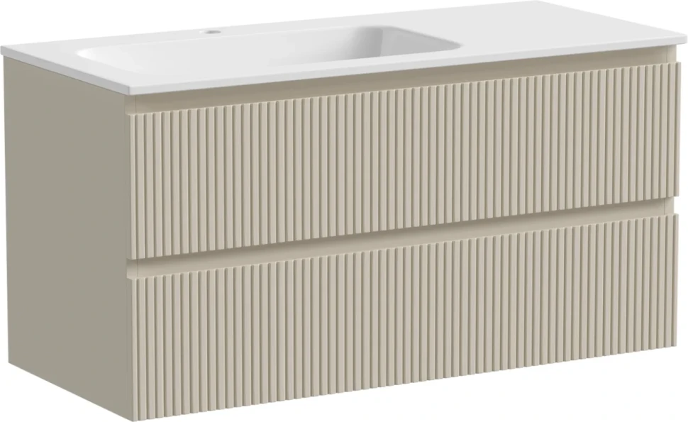 Мебель для ванной комнаты Sancos Snob T 100 см, L, beige soft