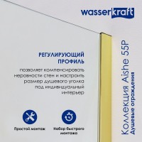 Душевая дверь в нишу Wasserkraft Aisch 55P 55P04