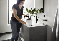 Смеситель для раковины Hansgrohe Finoris 230 76063670 матовый черный