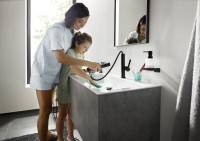 Смеситель для раковины Hansgrohe Finoris 230 76063670 матовый черный