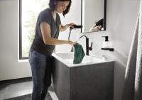 Смеситель для раковины Hansgrohe Finoris 230 76063670 матовый черный