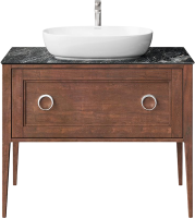 Тумба с раковиной KERAMA MARAZZI Plaza Classic Neo 100 напольная, орех, с раковиной Plaza PLR.wb.60