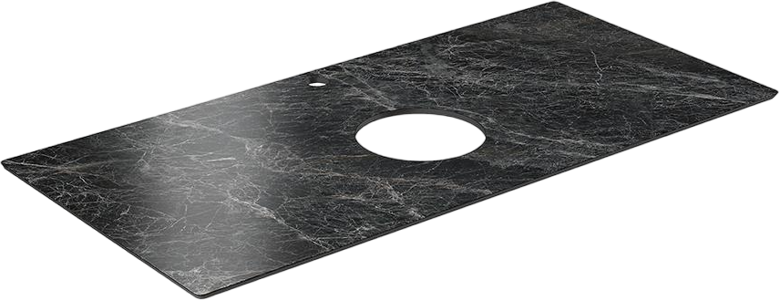 Тумба с раковиной KERAMA MARAZZI Plaza Classic Neo 100 напольная, орех, с раковиной Plaza PLR.wb.60
