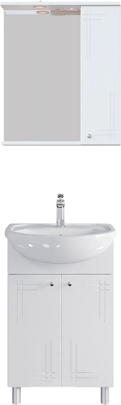 Мебель для ванной комнаты SanStar Июнь 55 раковина Исеть