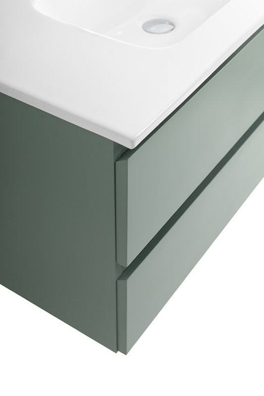 Тумба с раковиной BelBagno Kraft 90 подвесная, матовая еловая, раковина bb900etl