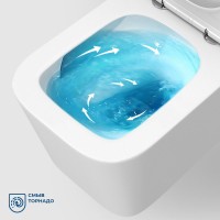 Унитаз подвесной BelBagno Due BB5171CH-TOR/SC безободковый