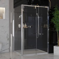Душевой уголок Ambassador Intense 110021101IX-100IX 120х100 см, профиль хром
