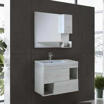 Мебель для ванной Onika Санторини 80.00 R, дуб белый крафт