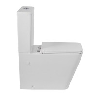 Унитаз-компакт напольный BelBagno Ardente-R BB02093CPR/SC безободковый, крышка с микролифтом, бачок BB02093T