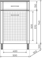 Комод Style Line ТН 500 белая