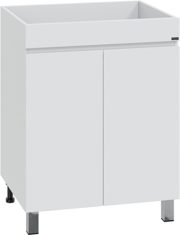 Тумба под раковину СаНта Марс 69 напольная, с дверками, для стиральной машины