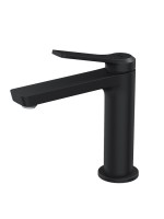 Смеситель для раковины IDDIS PARBL00i01K с донным клапаном, черный матовый